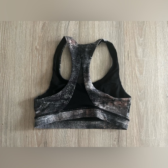 Lululemon Women’s Invigorate Bra Azurite Poppy Coral Multi Mesh Back - Size 4 - Picture 5 of 7